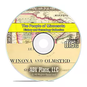 Minnesota MN, People, Cities, Family History and Genealogy 257 Books DVD B08 - Picture 1 of 1