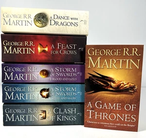 Game of Thrones A Song Of Ice And Fire 6 Book Set George R R Martin - Picture 1 of 24
