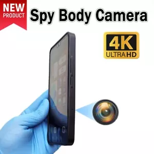AntEyeCam smallest 4k body camera 2160P 4K HD Black Screen Body Camera - Picture 1 of 9