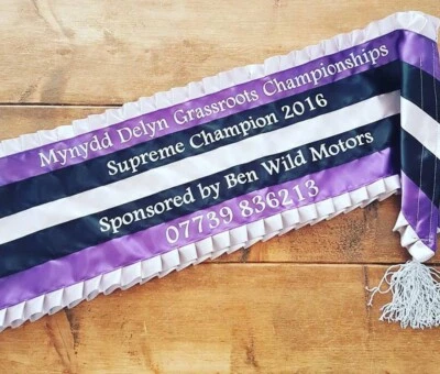 Bespoke Personalised Frill Sash - Equestrian, Competition, Pageant, Promotion