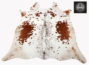 Echtbild! 100% Natur Kuhfell Teppich Kuhfell Fell Hairon Leder Bodenteppich - Bild 1 von 3