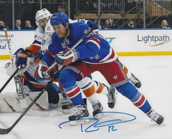 Autographed 8x10 RYAN MALONE  New York Rangers Photo  w/Show Ticket - Изображение 1 из 1