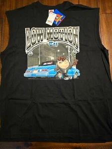 Vtg NOS Taz Looney Tunes Sleeveless T-Shirt XL 90s Y2K Low Motion New with Tags - Picture 1 of 6