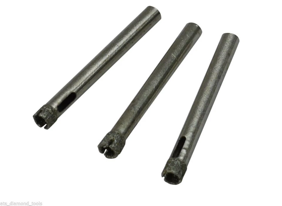 ATS DIAMOND TOOLS 3 x 7mm Diamond Holesaw Drill ceramic tile glass porcelain marble UK seller