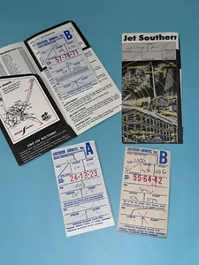 Lotto copertine biglietti Jet Southern Airline e biglietti ritiro bagagli - Foto 1 di 5