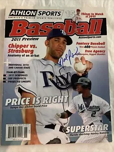 David Price Tampa Bay Strahlen signiert 2011 Baseballmagazin - Bild 1 von 4