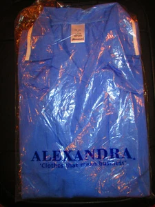 Alexandra Blue Medical Tunic with white piping WP204 womens size 76 cm 30" New - Picture 1 of 8