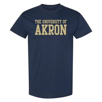 Akron Zips Basic Block Licensed Mens T-Shirt Unisex Tee - Image 1 of 4