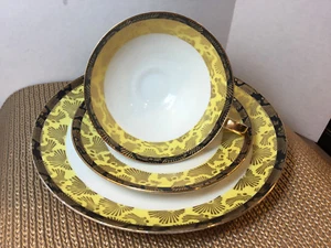 JUEGO DE TRÍO EBERTHAL ALEMANIA DE COLECCIÓN - TAZA, PLATILLO, PLATO SÁNDWICH - Imagen 1 de 8