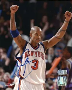 STEPHON MARBURY SIGNED 8X10 PHOTO NEW YORK KNICKS PHOTOFILE BECKETT COA - Picture 1 of 1