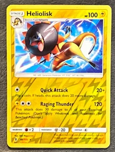 2017 Heliolisk 44/145 Rare Sun & Moon Guardians Rising Pokemon TCG Card NM - Picture 1 of 2