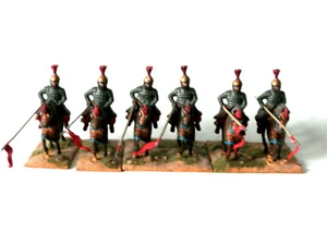 A5 MACEDONIAN ALEXANDER THE GREAT PAINTED HEAVY CAVALRY X 6 25/28MM - Picture 1 of 4