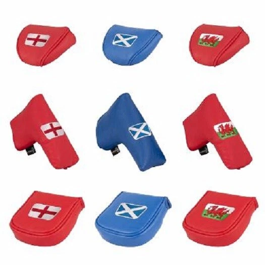 Asbri Blade, Mallet or Spider Putter Headcover - England Scotland Wales Red Blue - Image 1 of 1