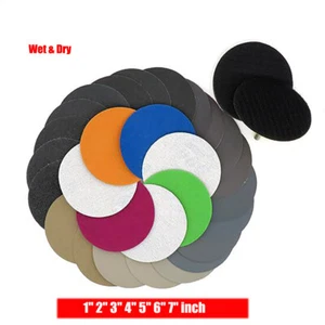 Pacchetto 1"" - 7"" pollici levigatura dischi bagnati e asciutti gancio e carta vetrata ad anello 60#-10000# grana - Foto 1 di 8