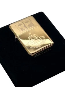 NARROWBOAT Personalised Gold Lighter Luxury Case ENGRAVED Canal Boat Gifts - Picture 1 of 5