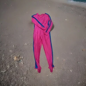Waterski Vintage Suit Bright Pink And Blue !Cypress Garden Type Suit Small - Picture 1 of 15