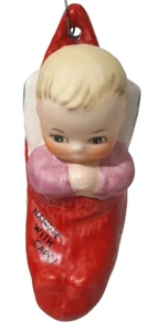 Goebel 1986 Charlot Byj Annual Babys Jesus Christbaumschmuck West Germany - Bild 1 von 9