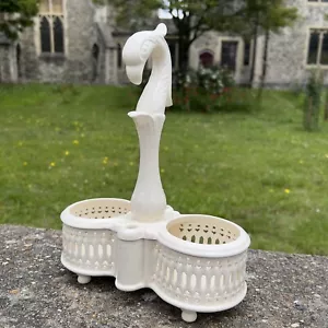 Leedsware Vintage Creamware Condiment Holder Stunning Royal - Picture 1 of 7