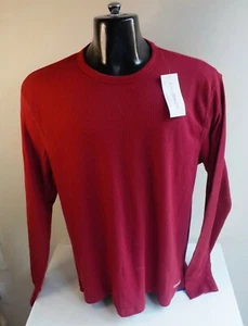 CALVIN KLEIN Hombre LS Waffleweave Ropa de dormir Camisa Granate Mezcla de Algodón Talla XL Nueva con etiquetas - Imagen 1 de 4