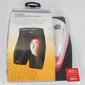 Shock Doctor Boys Core Compression Short with Bioflex Cup Boys S Waist 22-24 - Picture 1 of 13