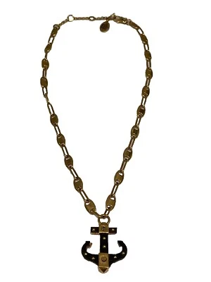 Collar Náutico Juicy Couture Vintage RARO Ancla Madera Foto 1 de 4