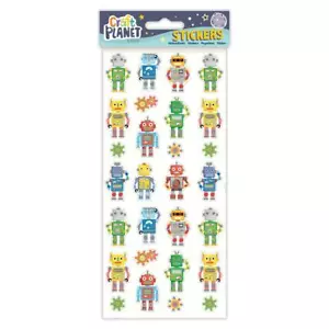 Spaß Roboter Sticker für Kinder Basteln & Dekoration WD95 - Bild 1 von 1