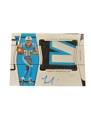 Terrace Marshall Jr 2021 National Treasures True RPA # 2/5  Nasty Patch Ebay 1/1 - Image 1 of 4