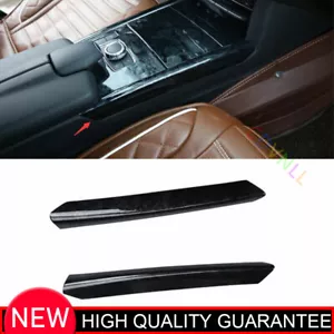 Console Gear Shift Both Side Cover Trim For Benz E-Class 14-15 Black Wood Grain - Foto 1 di 7