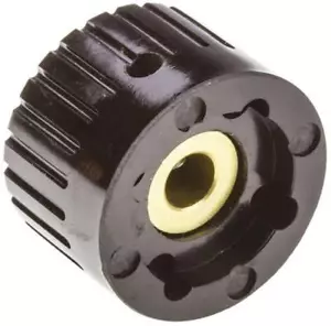 RS 581-919 Potentiometer Knob, Cast Body: Black, Dia. 29.5mm, 6.35mm Shaft Rare - Picture 1 of 3