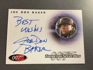 Authentic Autograph Card Of Joe Don Baker As Jack Wade In Tomorrow Never Dies. - Picture 1 of 12