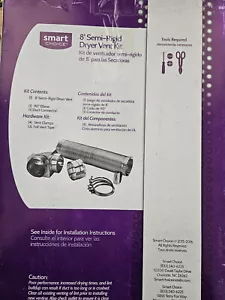 Smart Choice - Semi-Rigid Dryer Vent Kit Required for Hook-Up - Silver - Picture 1 of 3