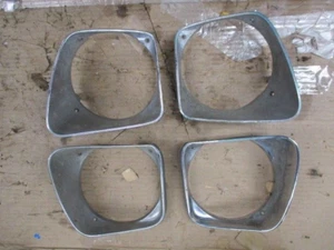 1967 Pontiac Catalina Bonneville Headlight Trim Rings (set) Vintage OEM IK - Picture 1 of 10