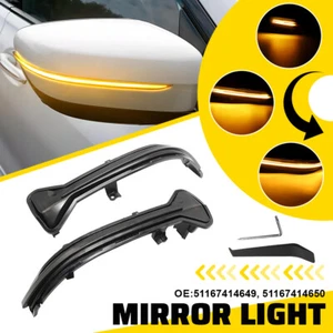Dynamic 2Pcs Amber Turn LED Signal Light Mirror For BMW 6 Series G32 2017-2023 - Picture 1 of 12