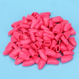 100PCS Pet Dog Soft PVC Nail Cover Claw Cap Wrap Grooming Accessory (Dar - Picture 1 of 11