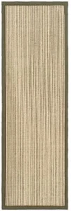 Safavieh Natural Fiber Beige / Green Sisal Runner 2' x 8' - Picture 1 of 3