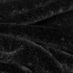 Black Bear Short Hair Fur faux fur short pile sold by the yard - Picture 1 of 2