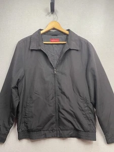 Merona Jacket Men’s Black Size Medium Full Zip Lined Has Pockets - Picture 1 of 6