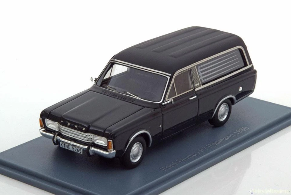 Ford Taunus P7 Pollmann 1969 Nero Neo 45265 1/43 Carro Funebre Nero Resina - Immagine 1 di 1
