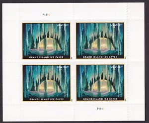 Scott #5430 Grand Ice Caves (Michigan) Foglio di 4 francobolli posta espressa - MNH - Foto 1 di 2