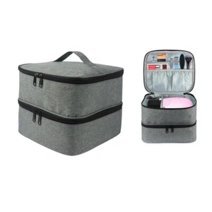 Portable Essential Oils Organizer Nail Polish Storage Bag Cosmetic Carry Case UK - Picture 1 of 8