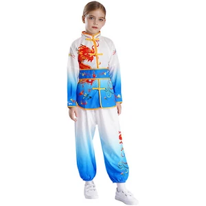 Unisex Tops With Pants Students Uniform Arts Kung Fu Performance Outfit Sports - Picture 1 of 89