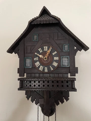 Antique large black forres(black colour wooden cuckoo clock)Forrest cuckoo clock Cover