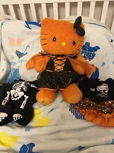 Rare Hello Kitty Build A Bear Halloween Pumpkin Waffle Pattern -2011 Sanrio - Picture 1 of 7