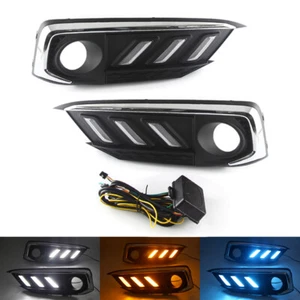 LED Daytime Light For Honda Civic Sedan Coupe 2019-2021 DRL Fog Lamp With Turn - Picture 1 of 10