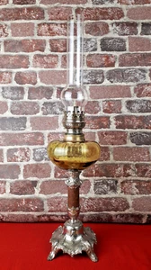 Ancienne lampe à pétrole vintage déposé 175 verre régule France complète - Photo 1/10