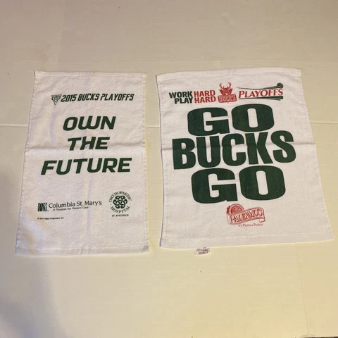 2015 Milwaukee Bucks Playoff Rally Towel - Own The Future- SGA lot Of 2- Work Ha Cover