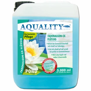 (8,00€/l) AQUALITY Fadenalgen-EX Flüssig 5 Ltr Algenvernichter wirkt noch besser - Bild 1 von 3