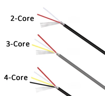 UL2547 Shielded Stranded Cable 28AWG to 18AWG 2 3 4 to 8 Core Tinned Copper Grey - Image 1 of 4