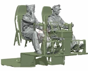 Legend 1/72 B-17 US Bomber Flugzeug Pilot & Co-Pilot Set Zweiter Weltkrieg (2 Figuren) LA7207 - Bild 1 von 1