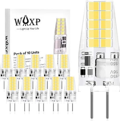 G4 LED Bulb 3W Cool White Non-Dimmable Pack of 10 - Energy Saving Lighting - Image 1 of 3